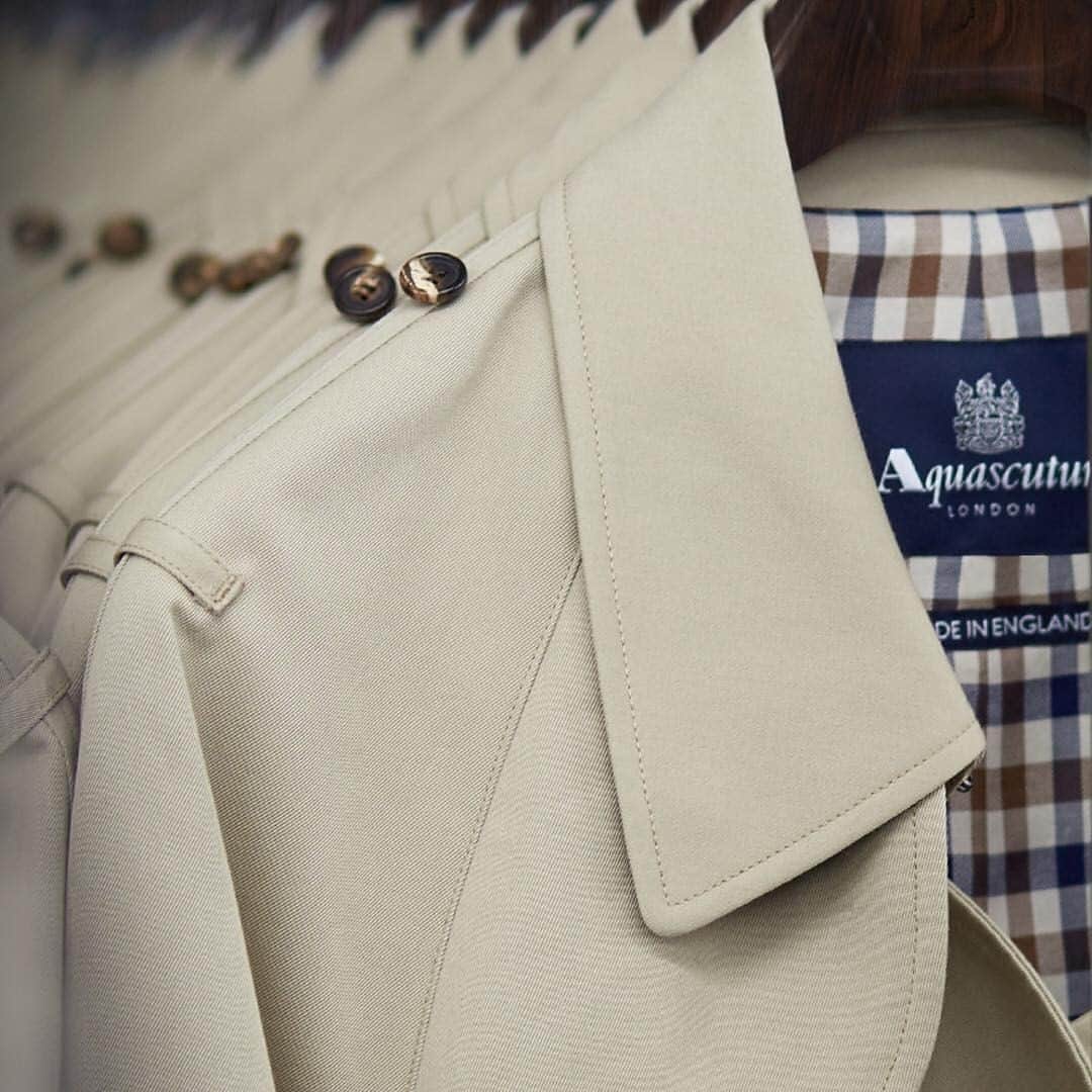 アクアスキュータムのインスタグラム：「Aquascutum represents master craftsmanship and understated British style at its finest」