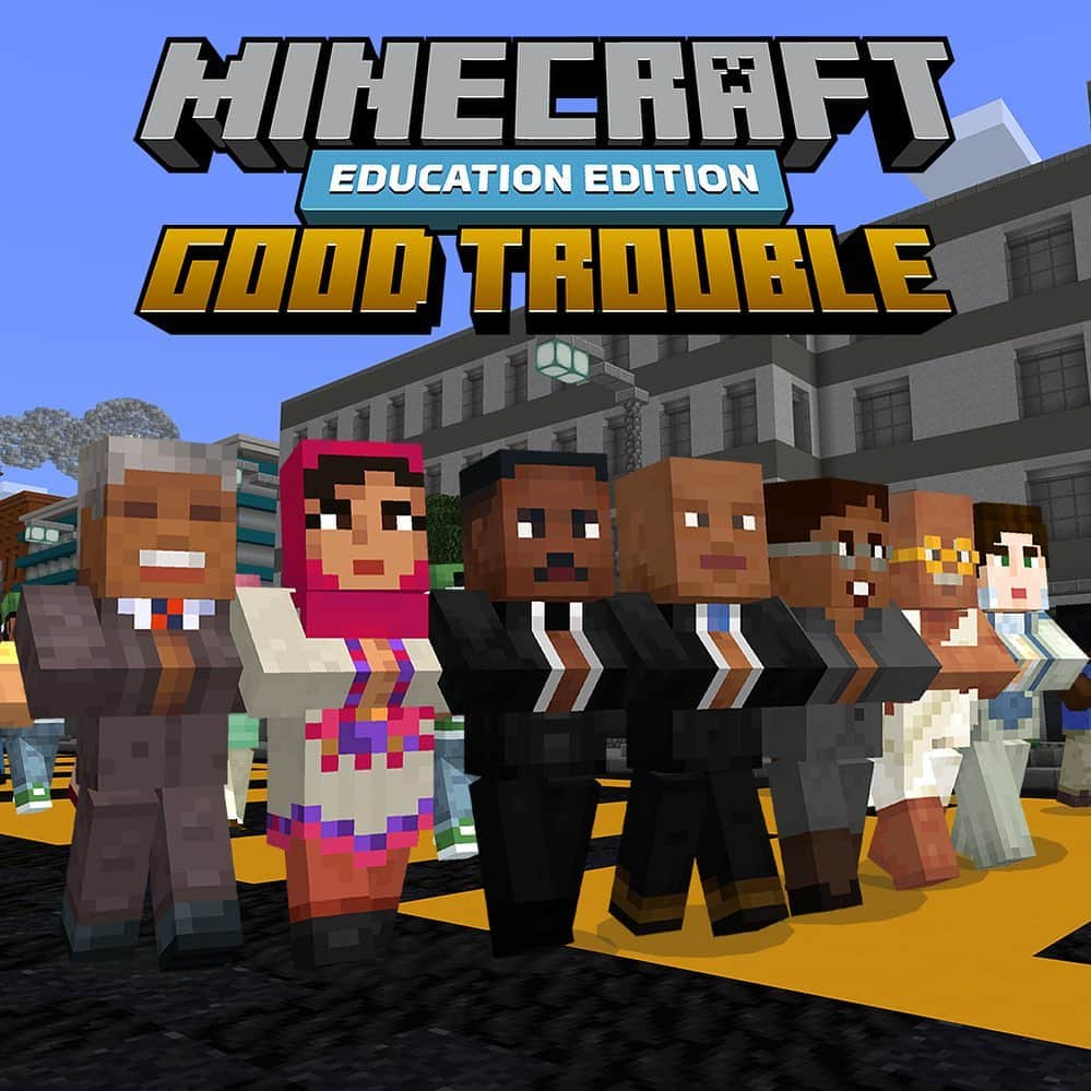 Microsoftさんのインスタグラム写真 - (MicrosoftInstagram)「Lessons in "Good Trouble" is an immersive @Minecraft world based on the life and teachings of civil rights leader and Congressman John Lewis. Players go on a journey across the globe to learn about social justice movements throughout history.」2月2日 3時48分 - microsoft