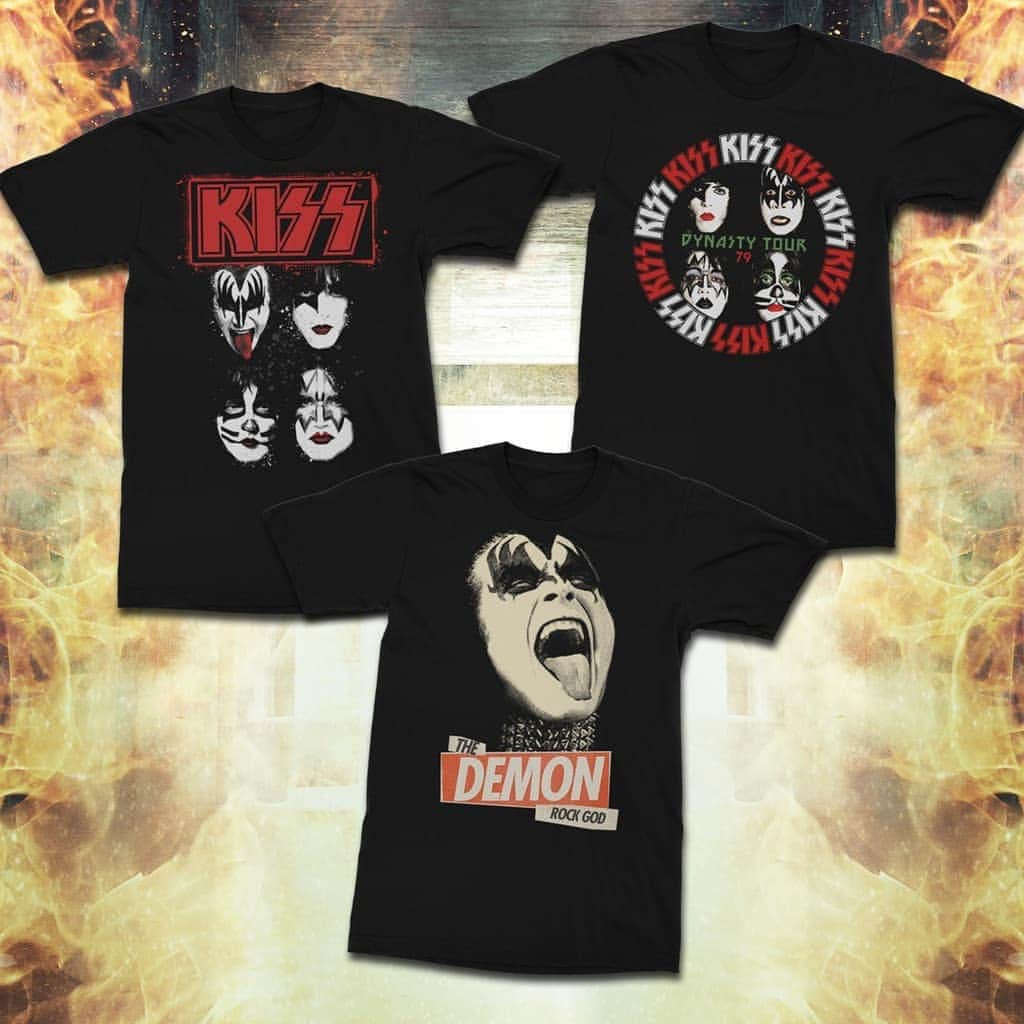 KISSさんのインスタグラム写真 - (KISSInstagram)「Must-haves for any KISS fan. Shop these tees now https://bit.ly/2LoIxD2」2月2日 4時54分 - kissonline
