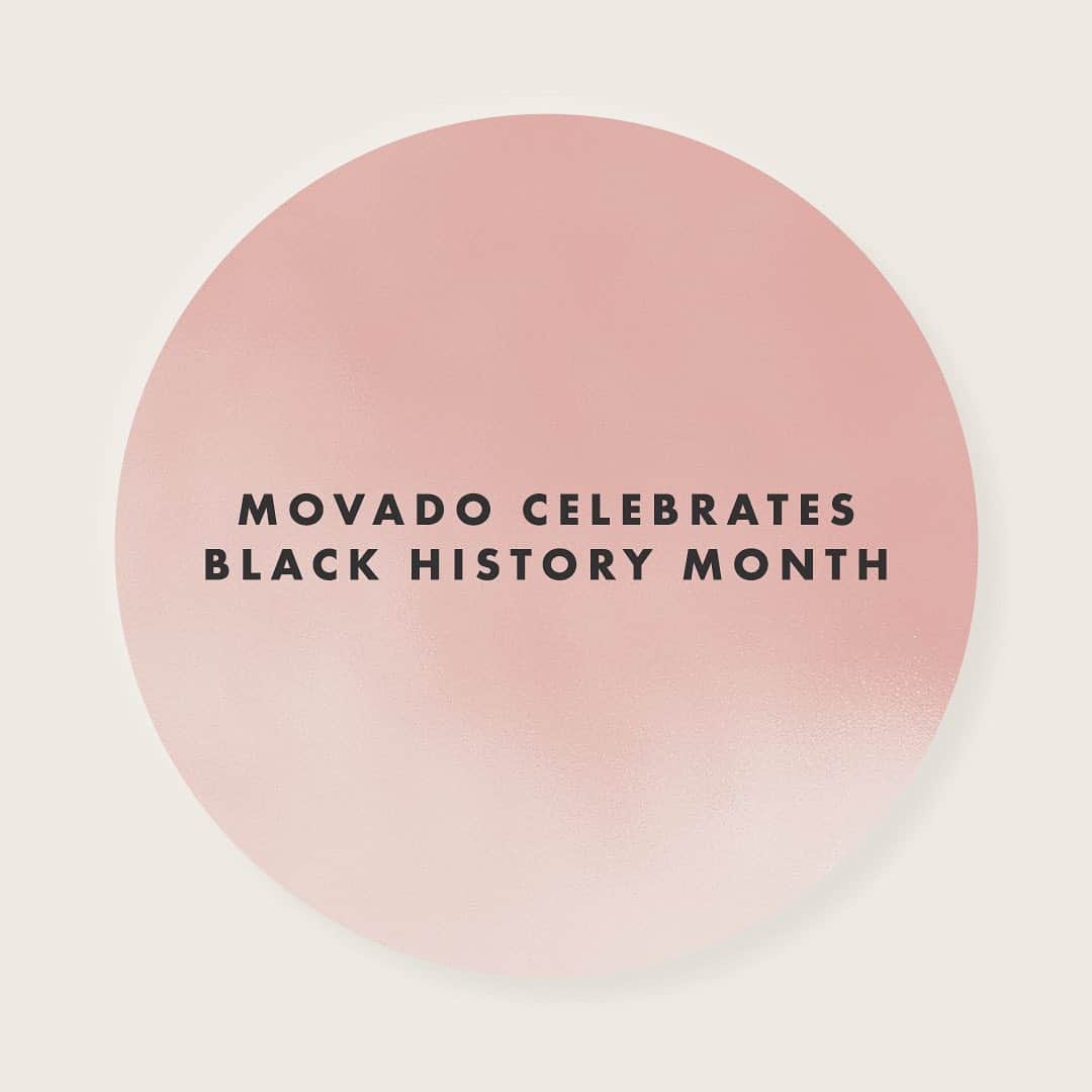 モバードのインスタグラム：「Movado is proud to recognize and honor the significance of Black culture during Black History Month. To celebrate, we will be highlighting different Black Americans throughout the month of February who have made the U.S. what it is today. #Movado」
