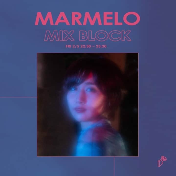 Block.fmのインスタグラム：「今週のMIX BLOCKにMARMELOが登場！2月5日（金）22:30-23:30、エクスクルーシブミックスお届け。⁠ ⁠ About MARMELO：⁠ Nu DiscoやIndie Danceを軸に、幅広い選曲でありながらグルーヴを重視したスタイルで活動。東京のクラブを中心に、全国へ飛び回る。ラジオや映像作品への出演など活動を展開し、様々なシーンで音楽と数々のカルチャーをクロスオーバーさせる存在である。」