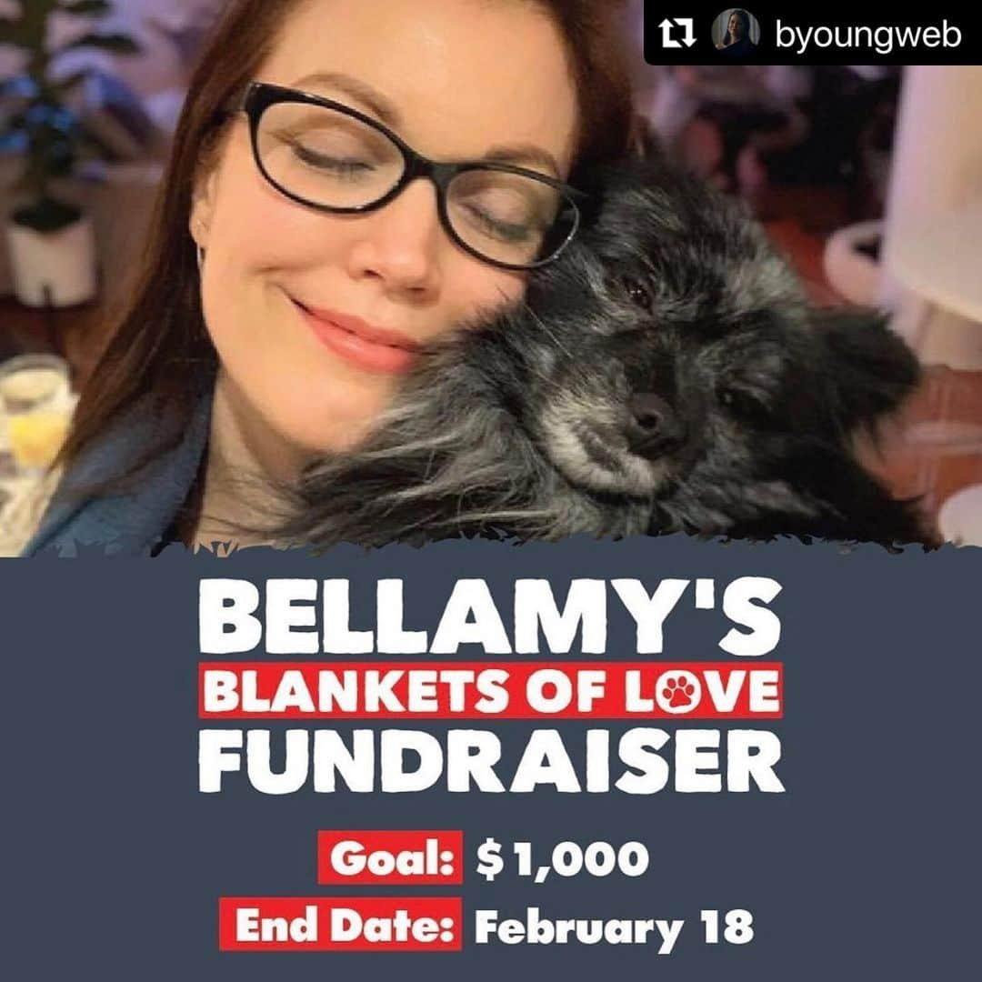 ベラミー・ヤングさんのインスタグラム写真 - (ベラミー・ヤングInstagram)「The ever-amazing Anna at @byoungweb is organizing her annual @obolpaws fundraiser for my bday (which is Feb 19th). Link is in my bio. 🎉 I will gratefully & happily double whatever contributions are made. #OperationBlanketsOfLove has been near & dear to my heart for over a decade now: they bring both essential & comfort items to shelter, homeless, & rescue pets who are in need after an emergency or awaiting their forever home. They realized even a tiny blanket or a toy could make a pup in a shelter a little happier- & that would make them seem more adoptable. Love begets love. Across species. So let's help them help as many furry babies as they can. If you have anything to share, please do. Every dollar helps! And thank you, Anna, for your continued commitment to helping #OBOL help others in need! 🥰 I'm sending everyone so very much love. Hope you & yours are safe & warm tonight. 🐶😻❤️ ・・・ #Prodigies, have you donated to @OBOLPaws for @BellamyYoung’s birthday yet? The fundraiser ends on February 18 and we have $509 to raise until we meet our $1,000 goal! If you’re able, go ahead and donate ANY amount. 😎 LINK IN BIO」2月2日 7時59分 - bellamyyoung