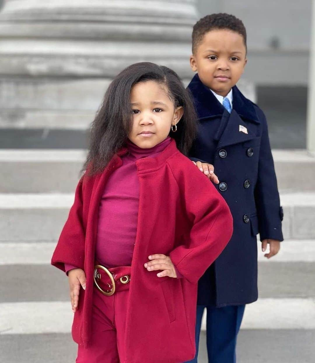 ヴィオラ・デイヴィスさんのインスタグラム写真 - (ヴィオラ・デイヴィスInstagram)「Cuteness overload! 😍😍😍 ・・・ Ryleigh & Zayden, you nailed it! 😍💕  🔁@michelleobama/@its_allry」2月2日 8時01分 - violadavis