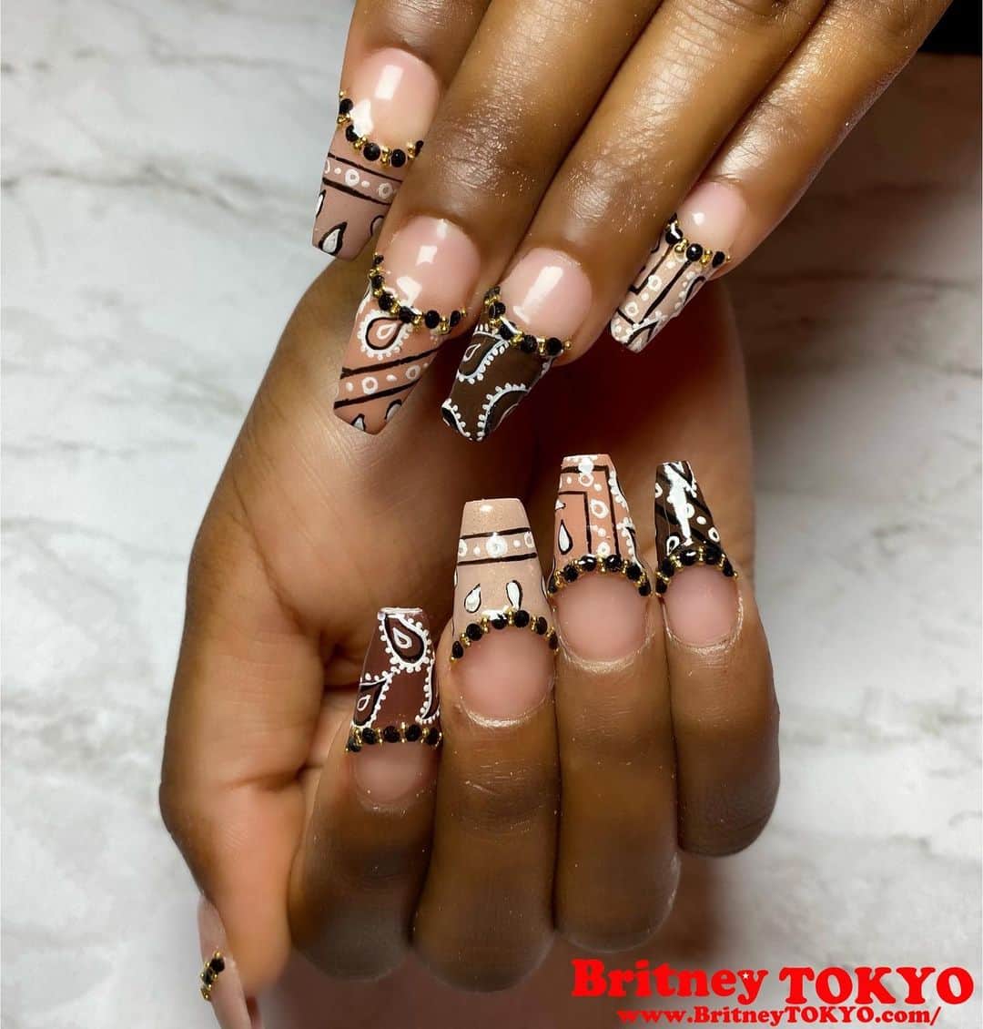 Britney TOKYOさんのインスタグラム写真 - (Britney TOKYOInstagram)「Gradation art💅🏻✨   #nailart #nails #britneytokyo #BlackHistoryMonth」2月2日 8時18分 - britneytokyo