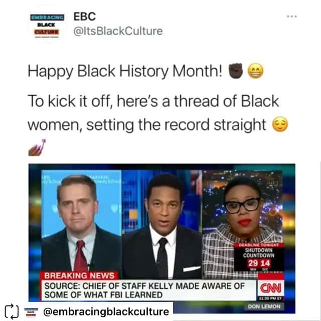 レスリー・ジョーンズのインスタグラム：「Happy Black History Month!!」