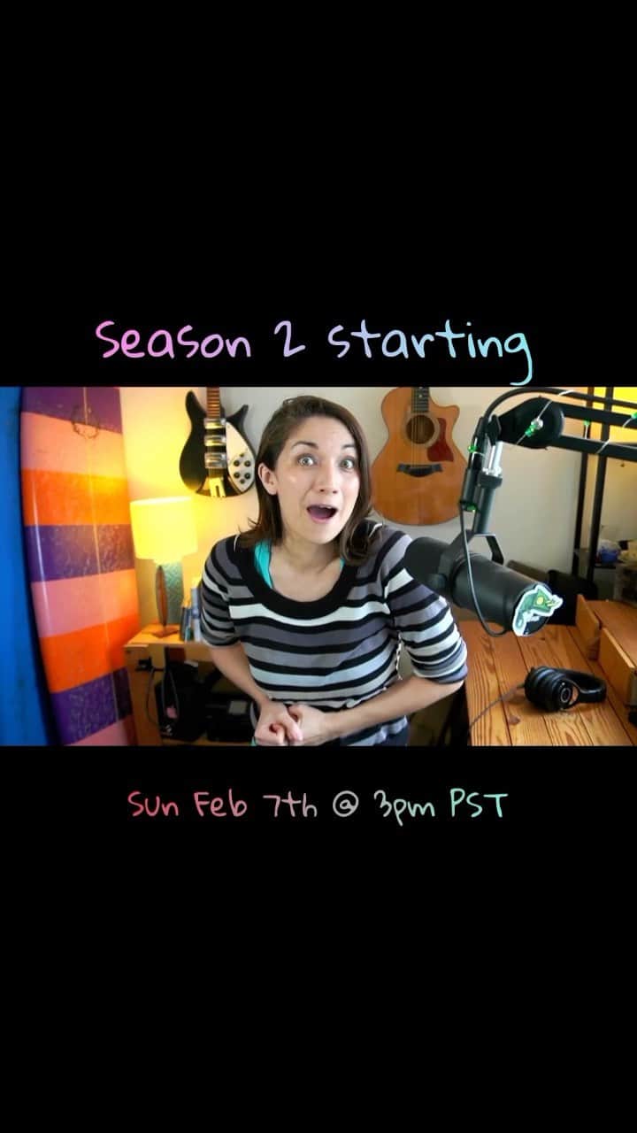 KATのインスタグラム：「Whaaaat?! Songwriter sessions season 2 is starting up again?!   Yes it is!   My first guests will be @ca_in_la !  Who wants to watch The Super Bowl when you could be watching us write a song in 22 minutes on Twitch  😂🙌🏼  It’ll be madness and fun so come and join us! Sun 3pm PST  #songwritersessions #season2 #songwriter #livesongwriting」