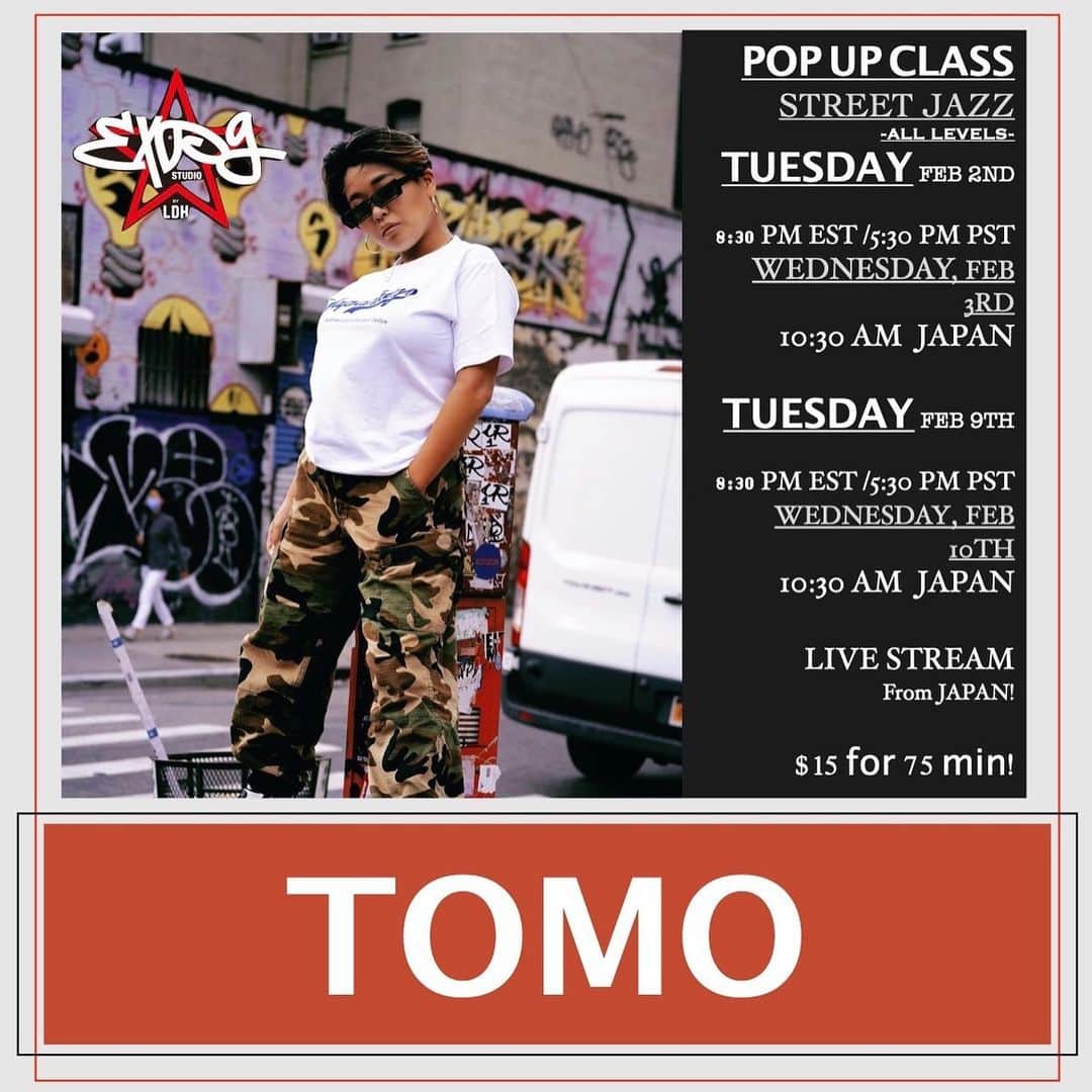 EXILE PROFESSIONAL GYMさんのインスタグラム写真 - (EXILE PROFESSIONAL GYMInstagram)「SAVE THE DATE’s!!!! Tuesday,  February 2nd & 9th!  8:30 pm EST  Your favorite @tomo6kaijohn is back!!!!😍😍🔥🔥🔥🔥🔥🔥🔥🔥🔥🔥🔥 You won’t wanna miss her class!! 😍😍😍😍 . 😍😍😍😍😍😍😍😍😍😍  . . 😍😍😍😍👏🏽👏🏽👏🏽👏🏽👏🏽👏🏽 . Registration is open !!! . How to book🎟 ➡️Sign in through MindBody (as usual) ➡️15 minutes prior to class, we will email you the private link to log into Zoom, so be sure to check your email! ➡️Classes will start on time, so make sure you pre register, have good wifi and plenty of space to safely dance! . . Zoom Tips🔥 📱If you plan to use your phone, download the Zoom app for the best experience. 🤫Please use the “mute” button when you are not speaking to prevent feedback. 💃You do not have to join displaying your video or audio, but we do encourage it so teachers can offer personalized feedback and adjustments. . 🔥🔥🔥🔥🔥🔥🔥🔥🔥 . #expgny #onlineclasses #newyork #dancestudio #danceclasses #dancers #newyork #onlinedanceclasses」2月2日 11時42分 - expg_studio_nyc