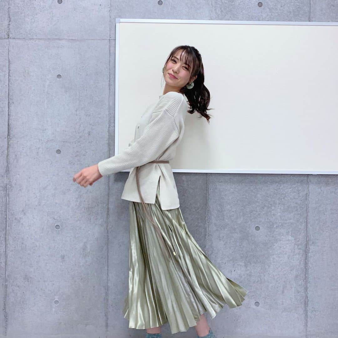 矢島舞美さんのインスタグラム写真 - (矢島舞美Instagram)「. 昨年#arpege の展示会に行った時のお洋服が届きました♡(*´∀｀*) 淡いグリーンが可愛くて、るんるんです♪ . #apuweiserriche」2月2日 12時51分 - maimiyajima_official_uf