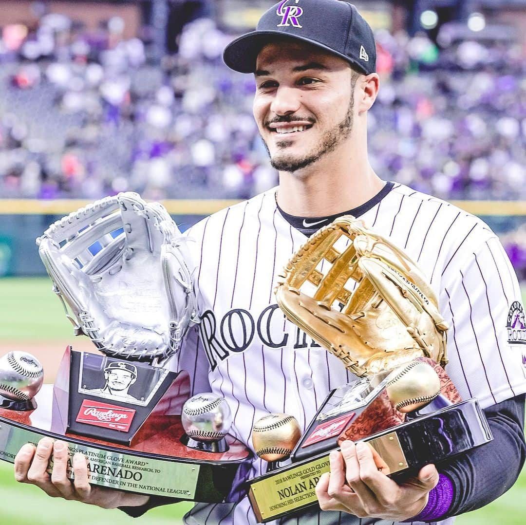 コロラド・ロッキーズさんのインスタグラム写真 - (コロラド・ロッキーズInstagram)「Even the most heartfelt and eloquent Instagram post will never capture Nolan Arenado’s true excellence and impact. But we’re still gonna try...  A laid back SoCal kid, second round draft status seemed fair in 2009. Some said he would only cut it as a catcher. A developmental success story, Nolan worked his way through the Minors to emerge as one of the game’s top prospects.  After a Triple-A game in Tucson, Manager Glenallen Hill interrupted Arenado’s family dinner to tell Nolan his hard work and sacrifice had paid off: He was going to the big leagues. Nolan and his parents drove up to Phoenix for his debut on April 28, 2013 at Chase Field.  Hit 1 of 1,206. Home Run 1 of 235. RBI 1 of 760. The kid Nolan Arenado burst onto the scene in front of family and friends on April 29, 2013 at Dodger Stadium. The Arenado Crew was there in numbers, they were rowdy, they were proud. We all were.  From the day he arrived in The Show, Nolan brought fire. Desire. He brought his burning love of the game. Instincts. He brought it every day. That’s #NolanBeingNolan.  But as tough as he was on the field, he always had a soft spot for Rockies fans. A generation of youngsters have grown up with Nolan, forging a lifelong bond. Keep your 28 Rockies jerseys and wear them proudly; they will always be in style.  Nolan started crafting his resume the moment he laced ‘em up in the Majors, quickly cementing his status as one of the game’s elite players. A two-way talent, he’s already one of the greatest third basemen of all time.  Five straight All-Star Games. World Baseball Classic champ. Eight straight. Gold Gloves. Four straight Platinum Gloves. Four Silver Sluggers. Four Fielding Bible Awards. Three Wilson Defensive POY Awards. Mel Ott Award. Too many MVP snubs.  We’ll all miss watching #NolanBeingNolan in Rockies purple. We’ll miss the jaw-dropping plays every night. The big hits. The details that define his greatness.  Thank you for everything, Nolan.」2月2日 12時56分 - rockies