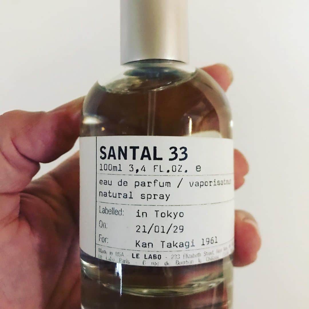 高木完のインスタグラム：「#lelabo #lelabo2021 #santal3 @lelabofragrances」