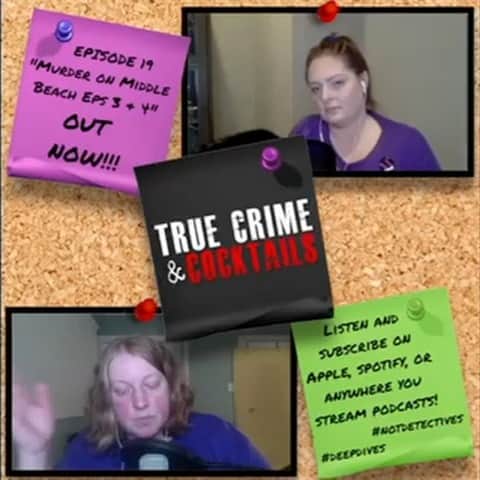 ローレン・アッシュのインスタグラム：「All new @truecrimeandcocktails is streaming now! Are we wearing pants? Who knows! But we are wrapping up our 2 parter on the MURDER ON MIDDLE BEACH series! Stream it now, everywhere!」