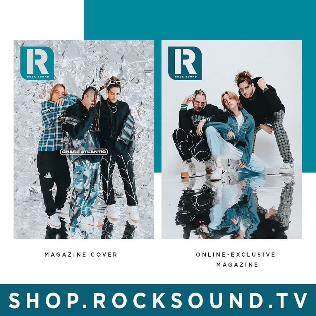 Rock Soundのインスタグラム：「As they announce their awesome new album ‘Beauty In Death’, we join Mitchel, Clinton and Christian and dive deep into their past two years, their lockdown together in LA and tell the story of how they pieced together their best album yet in the brand new issue of Rock Sound.   You can pick up a copy and some world exclusive merch right now from the link in our bio!」