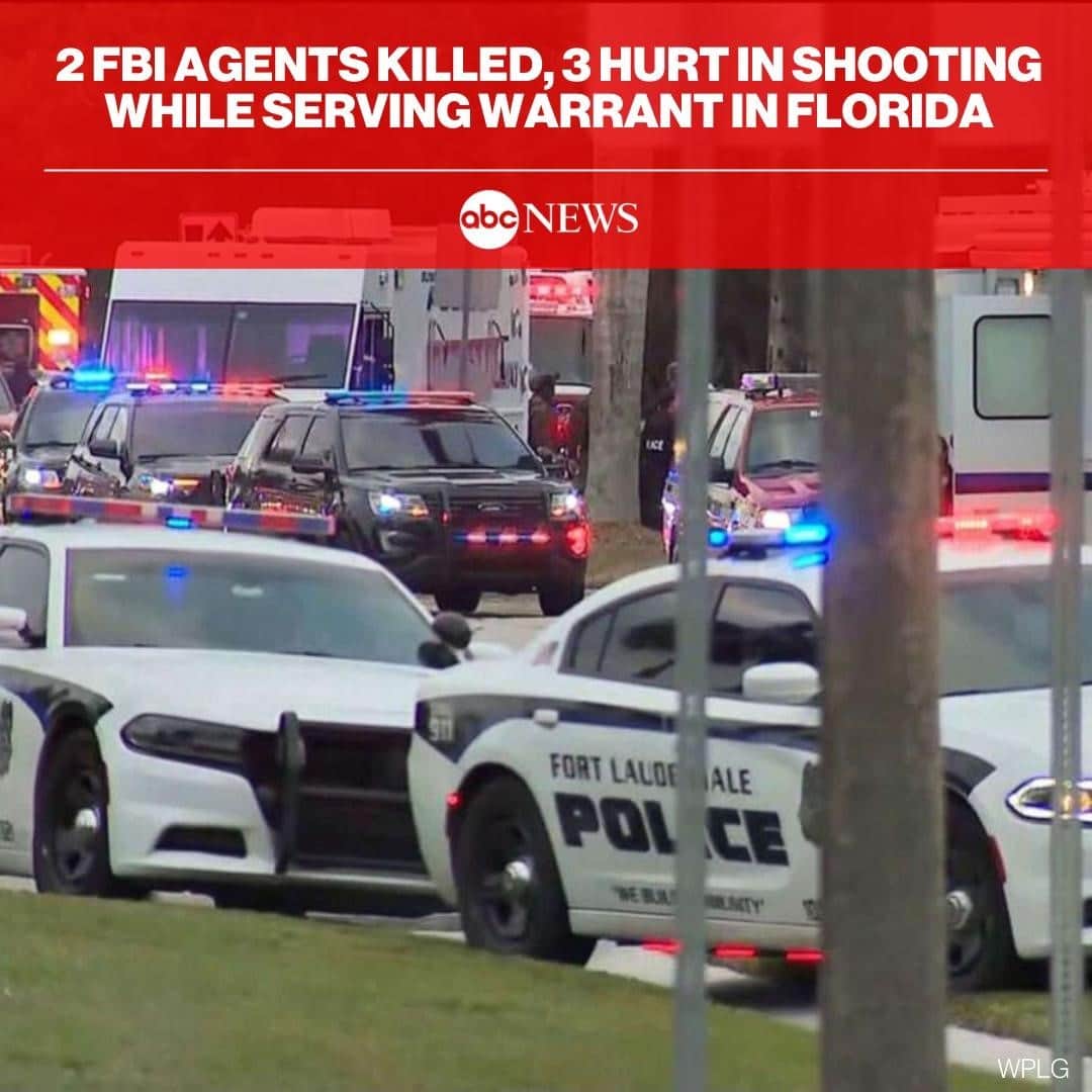 ABC Newsさんのインスタグラム写真 - (ABC NewsInstagram)「BREAKING: Two FBI agents are dead and three others are hurt from a shooting during a search warrant execution in Sunrise, Florida. #fbi #lawenforcement #warrant #florida⁠ ⁠ For the full story, click on LINK IN BIO.」2月3日 1時16分 - abcnews