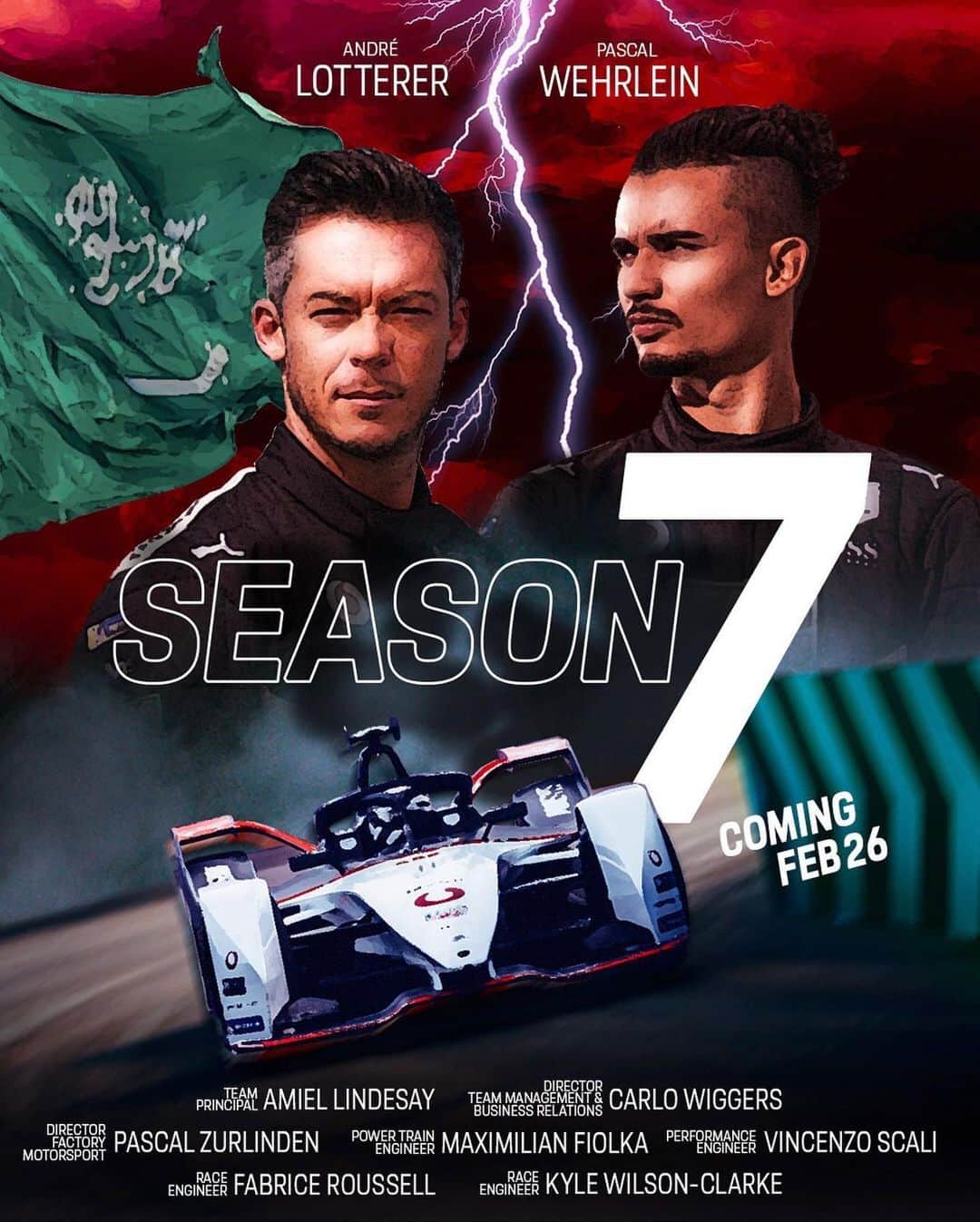 アンドレ・ロッテラーのインスタグラム：「Tune in soon for season 7 on @fiaformulae :-) 📺」