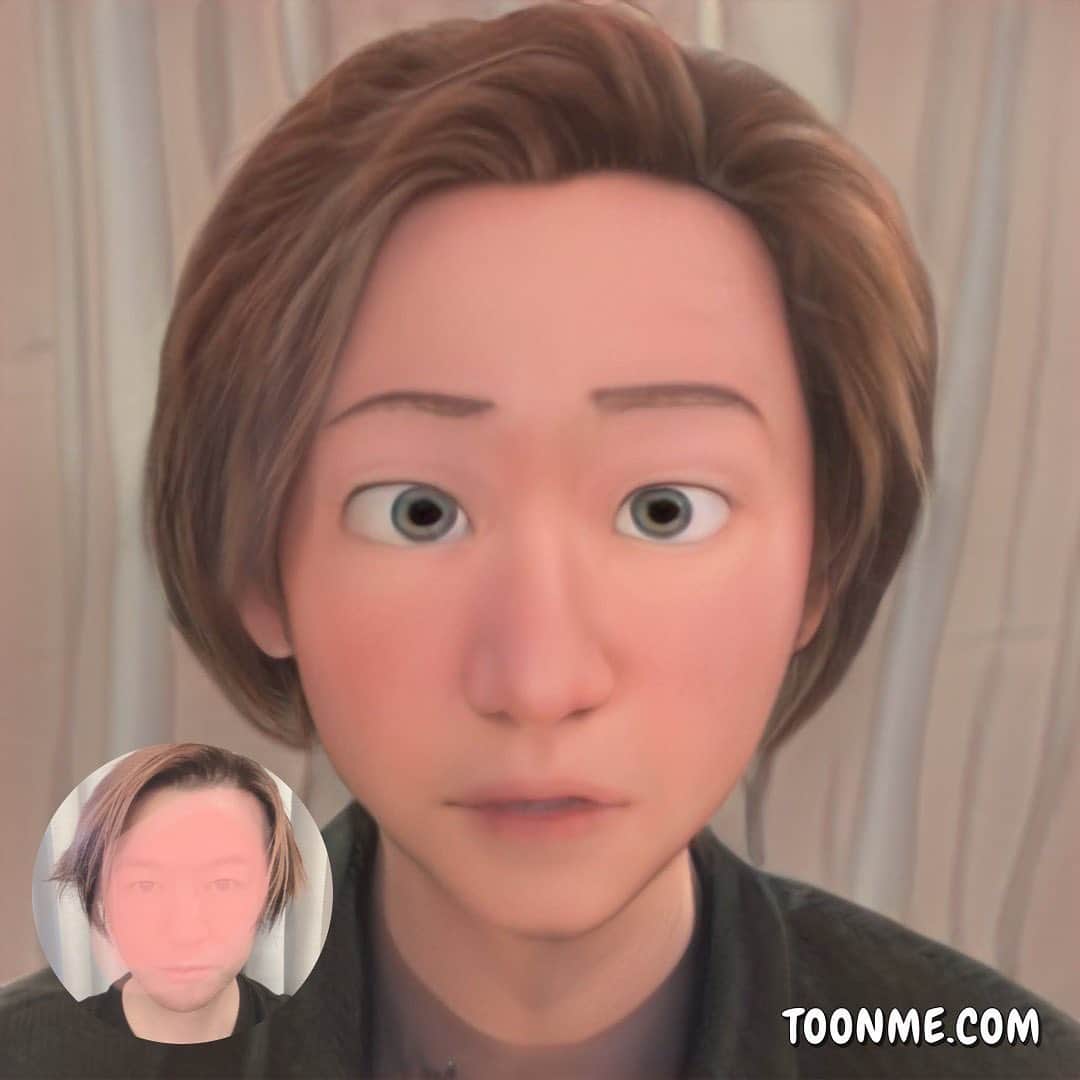 TERUのインスタグラム：「（笑）  このアプリ楽しいですね^_^」