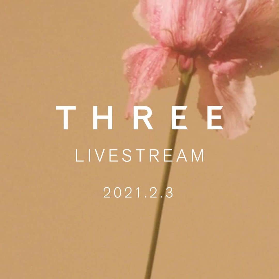 THREEのインスタグラム：「SPECAIL LIVE STREAM THREE 2021 SPRING MAKEUP COLLECTION part 2  2021.2.3[WED] 19:00 START!  「アイメイクを磨くフレーミングテクニックのご紹介」  #THREE #REEVOLUTIONDANCE #THREEFACEFRAMING #threecosmetics」