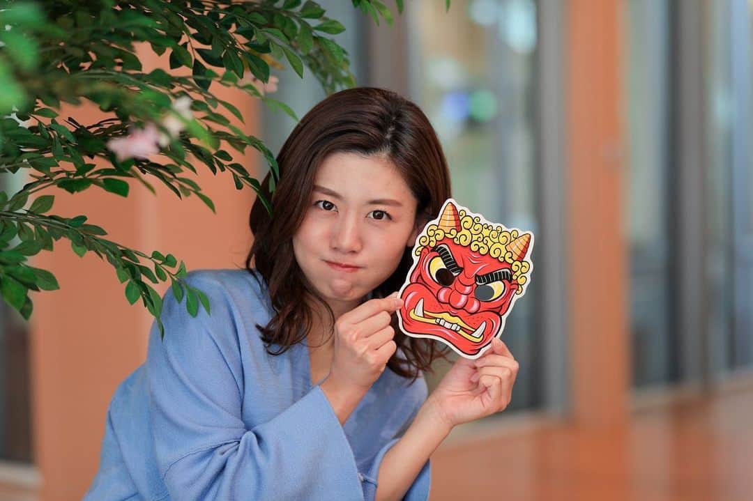 のインスタグラム：「【緊急 節分フォト企画👹】  そうだ、節分写真を撮ろう。 思い立って、慌てて準備。  澤口に協力してもらいました。 よる10時に第2弾も予定しています。  きょうはポトレ企画もあり 投稿多めですがお付き合いください！  #節分 #節分の日 #2月2日  #鬼は外福は内 #鬼は外 #福は内  #ytv #読売テレビ #アナウンサー #澤口実歩 #ミヤネ屋 #岩手  #5dmarkiv #canon #portrait  #canon85mmf18 #canon #ポートレート #写真 #東京カメラ部」