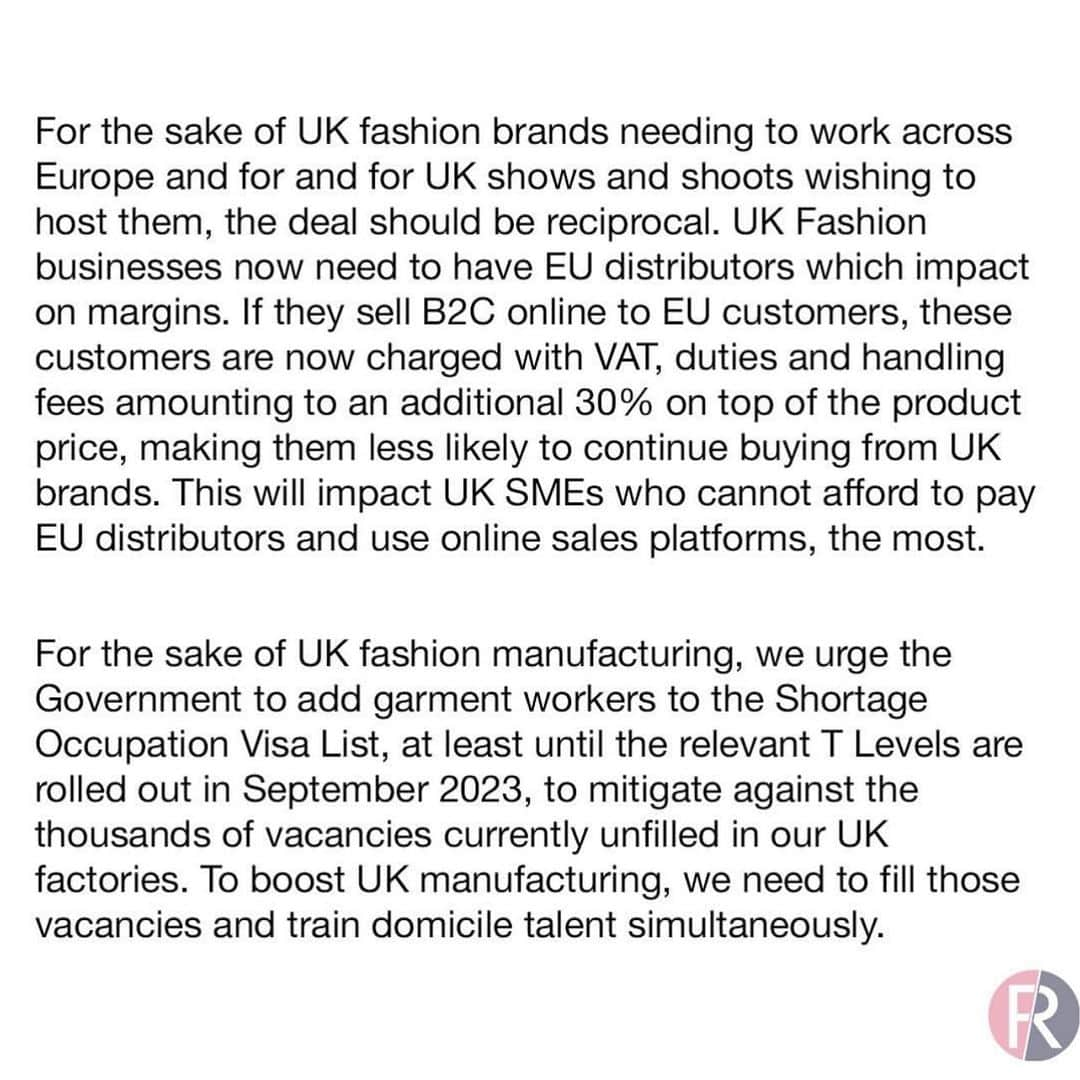 ニック・ナイトさんのインスタグラム写真 - (ニック・ナイトInstagram)「It’s unbelievable to realise that the fashion industry, which is Britain’s 3rd biggest industry is almost completely unrepresented in Parliament, and is instead all too often trivialised, scandalised  and dismissed !  It didn’t feature in any of the governments negotiations with the EU in the formation of a Brexit trade deal or influence the formation of any of the governments policies .  The fashion industry will be devastated by Brexit but yet no one in the government seems to show any signs of caring . The entire fishing industry which although a great industry is by comparison  similar to the income size of Harrods . However Fishing is all we hear about , just think how many headlines you’ve read about safeguarding the fishing industry and then think about how few times fashion is mentioned in a similar way .  Fashion brings billions into this country and employs 100s of thousands of people . It contributes more financially to the U.K. economy than the car industry, film industry, music industry and the fishing industry  combined but the government do nothing to safeguard it’s future . I signed the following letter to the government to plead for their support.  Thank you to Tamara Cincik and the @fashionroundtable for all your brilliant efforts in making this government aware of how badly we need their help .」2月2日 20時00分 - nick_knight