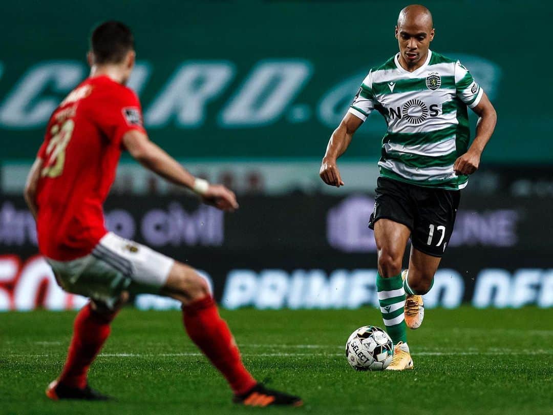 ジョアン・マリオのインスタグラム：「Grande derby e grande vitória! Acreditamos até ao fim! 💚 orgulhoso pelo nosso percurso 💪🏾 @sportingclubedeportugal」