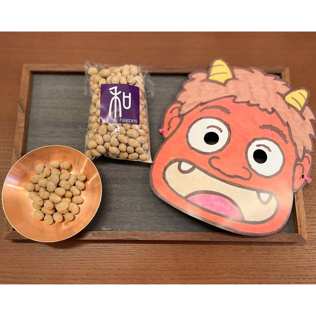 太田彩乃のインスタグラム：「節分👹 #鬼は外福は内 #大豆 #豆まき #2月2日 #国産大豆」