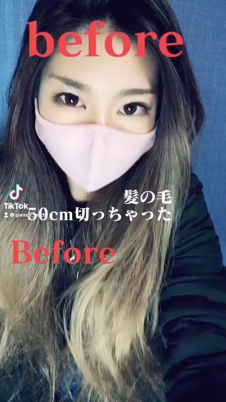 YOCHIのインスタグラム：「別人🥺 多分これで、街歩いてても わたしってわからないと思う😂💓 . . #イメチェン #ビフォーアフター #髪切りすぎた　　#ギャルしか勝たん#清楚しか勝たん#メンタルヤンキー　#tace」