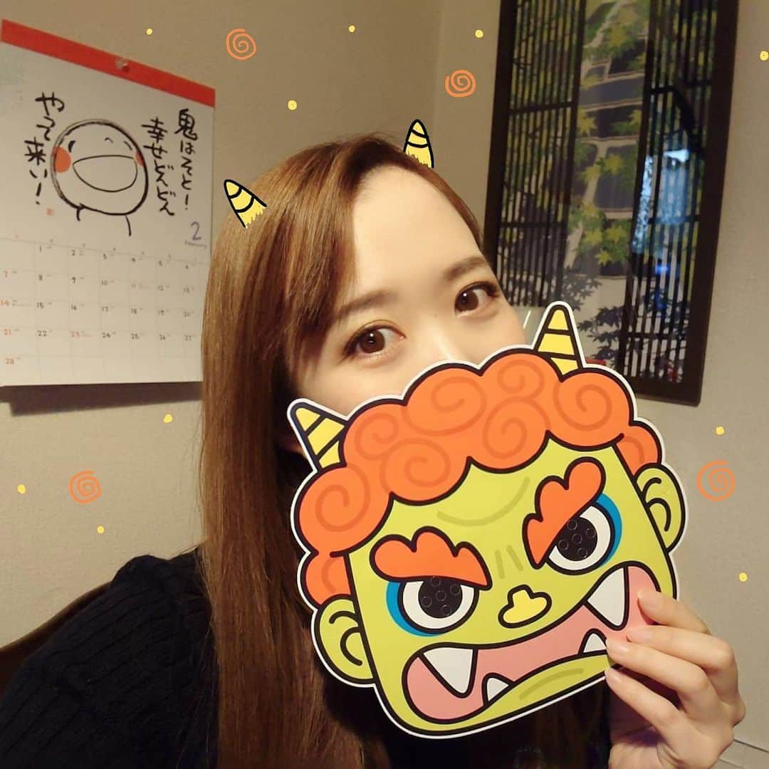 南里沙さんのインスタグラム写真 - (南里沙Instagram)「今日は、節分ですよ👹  #2月2日 #124年ぶり #節分」2月2日 20時53分 - minami_risa