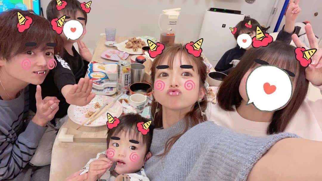 辻希美さんのインスタグラム写真 - (辻希美Instagram)「👹👹👹💕✨  家族写真2021.2.2❤️」2月2日 23時37分 - tsujinozomi_official