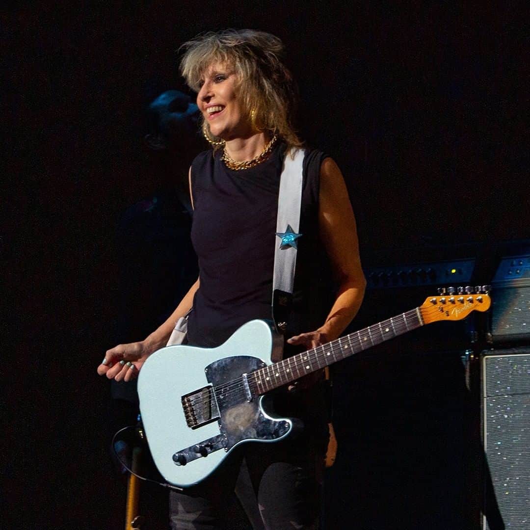 Fender Guitarさんのインスタグラム写真 - (Fender GuitarInstagram)「The inspiringly rebellious & innately talented @chrissiehyndemusic formed @thepretendershq over four decades ago, and quickly established the band as a rock powerhouse. The Chrissie Hynde Telecaster pays tribute to her beloved ’65 Telecaster, featuring a stunning Road Worn Ice Blue Metallic finish, a chrome mirror pickguard, a "Mid '60s C"-shaped neck and custom single-coil pickups for classic vintage tone & feel. Learn more via link in bio.」2月3日 2時00分 - fender
