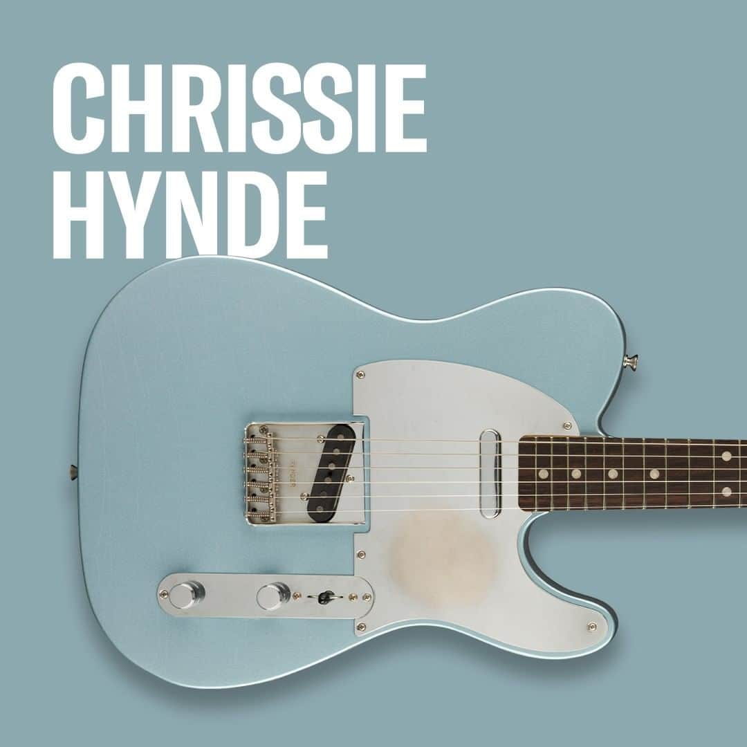 Fender Guitarさんのインスタグラム写真 - (Fender GuitarInstagram)「The inspiringly rebellious & innately talented @chrissiehyndemusic formed @thepretendershq over four decades ago, and quickly established the band as a rock powerhouse. The Chrissie Hynde Telecaster pays tribute to her beloved ’65 Telecaster, featuring a stunning Road Worn Ice Blue Metallic finish, a chrome mirror pickguard, a "Mid '60s C"-shaped neck and custom single-coil pickups for classic vintage tone & feel. Learn more via link in bio.」2月3日 2時00分 - fender