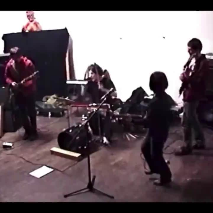 ディアフーフのインスタグラム：「The year is 2003 Deerhoof is in its 9th year, opening for Gorge Trio on tour Gorge Trio guitarist Ed Rodriguez takes video of every show 5 years later he joins Deerhoof 13 years later he puts the videos in his computer Last week we edit the footage Tomorrow we watch」
