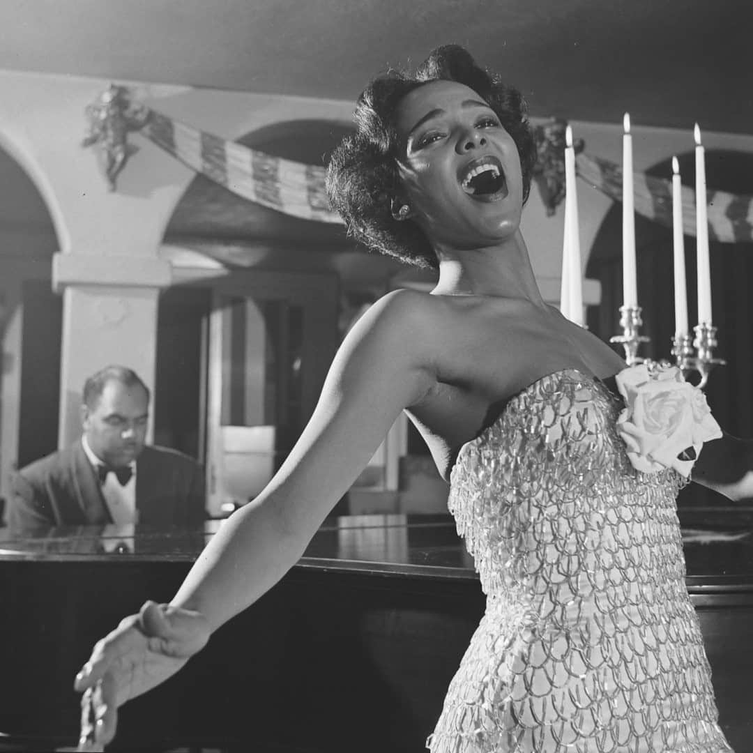 lifeのインスタグラム：「Dorothy Dandridge rehearsing with jazz musician Phil Moore before a performance at the Cafe de Paris nightclub in London, 1951. (Ed Clark / LIFE Picture Collection)  #dorothydandridge #LIFELegends #1950sfashion #philmoore #lifemagazine #cafedeparislondon」