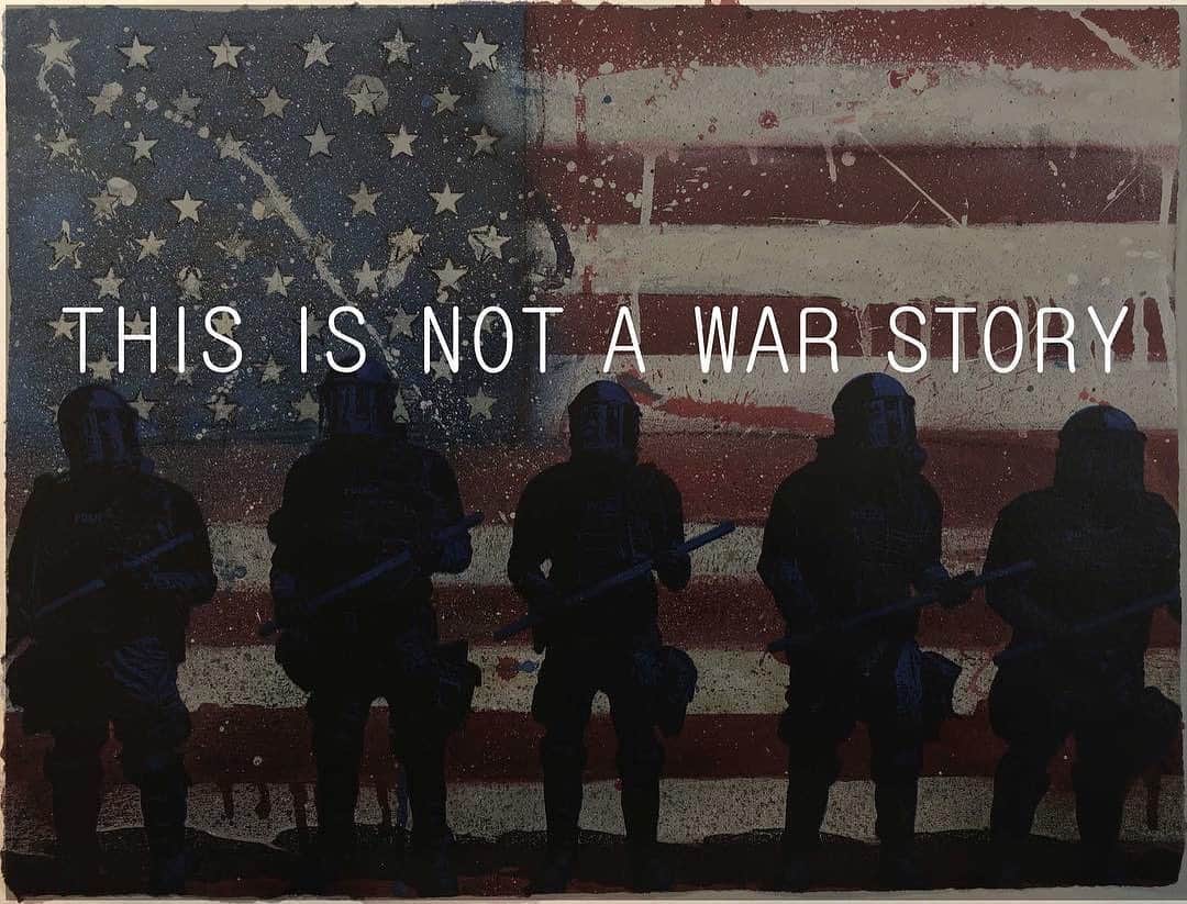 ロザリオ・ドーソンのインスタグラム：「Be sure to watch our film This is Not a War Story directed by and starring Talia Lugacy this Thursday FEB 4-21. Premiering at San Francisco Indie Fest this film was made with love and the veterans of @frontline_paper with amazing collaborators @SamAdegoke  @francesfisher  @dannyramirez link in bio」
