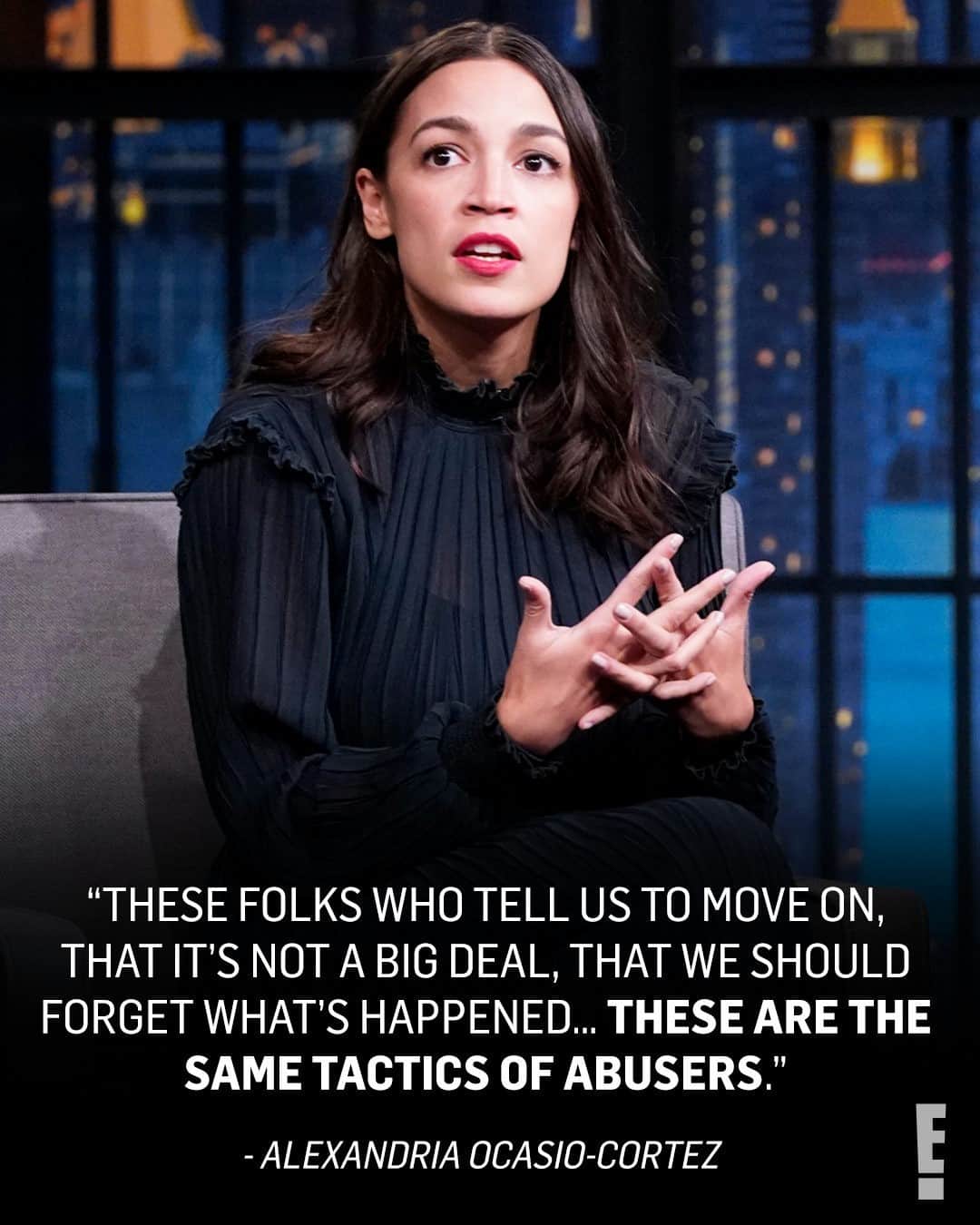 E! Onlineさんのインスタグラム写真 - (E! OnlineInstagram)「Alexandria Ocasio-Cortez opened up about her experience during the attack against the U.S. Capitol. She gave a look inside a terrifying day that will stay with her forever and shared that she is a survivor of sexual assault... Link in our bio. ❤️ (Getty)」2月3日 4時46分 - enews