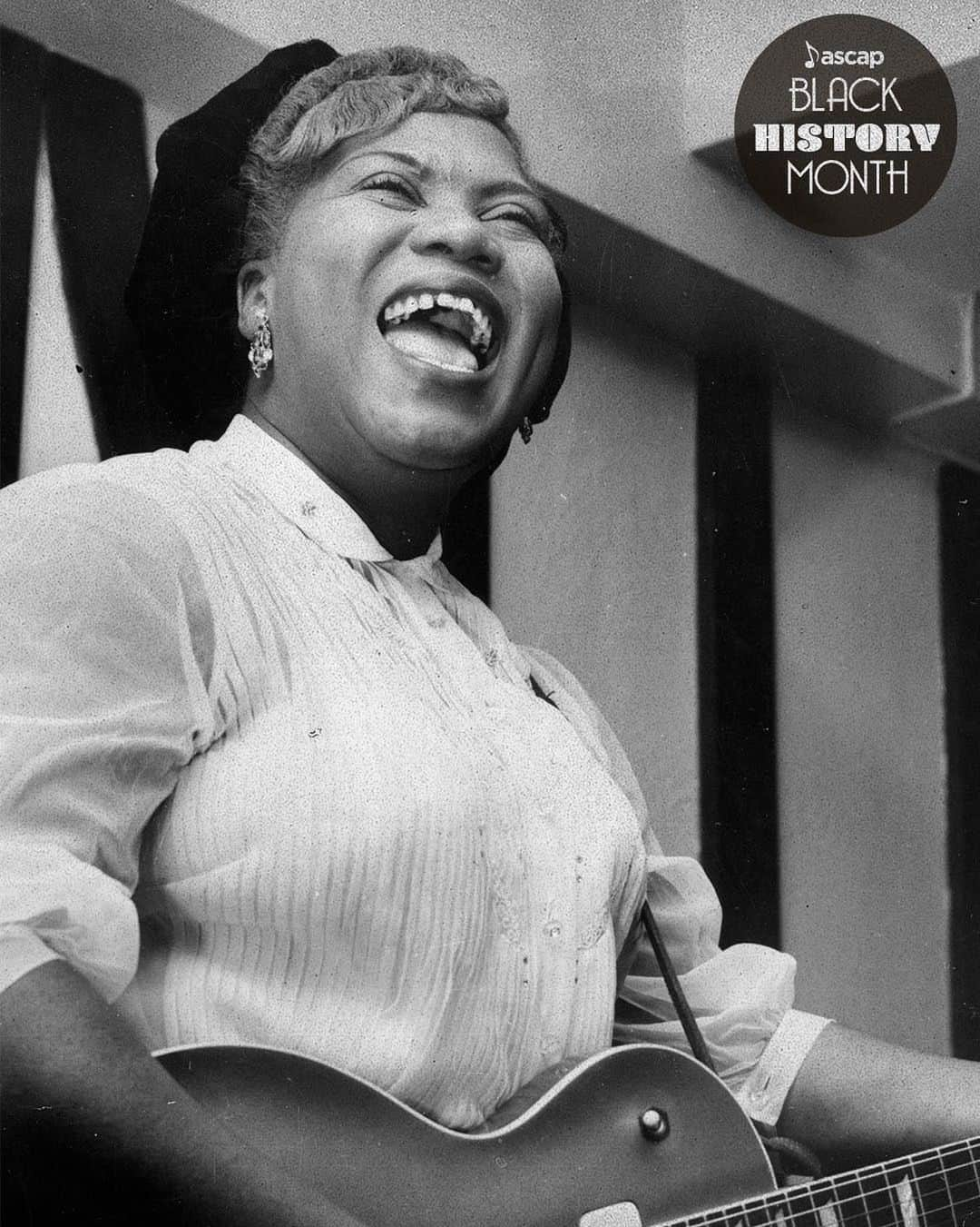 ASCAPさんのインスタグラム写真 - (ASCAPInstagram)「With her hard-charging electric guitar style and unforgettable voice, #SisterRosettaTharpe brought gospel music to the mainstream in the ‘30s and ‘40s, and laid the groundwork for rock ‘n roll. Legends from #Aretha to #Elvis to #JohnnyCash have cited her as a huge influence. #BlackHistoryMonth」2月3日 5時04分 - ascap