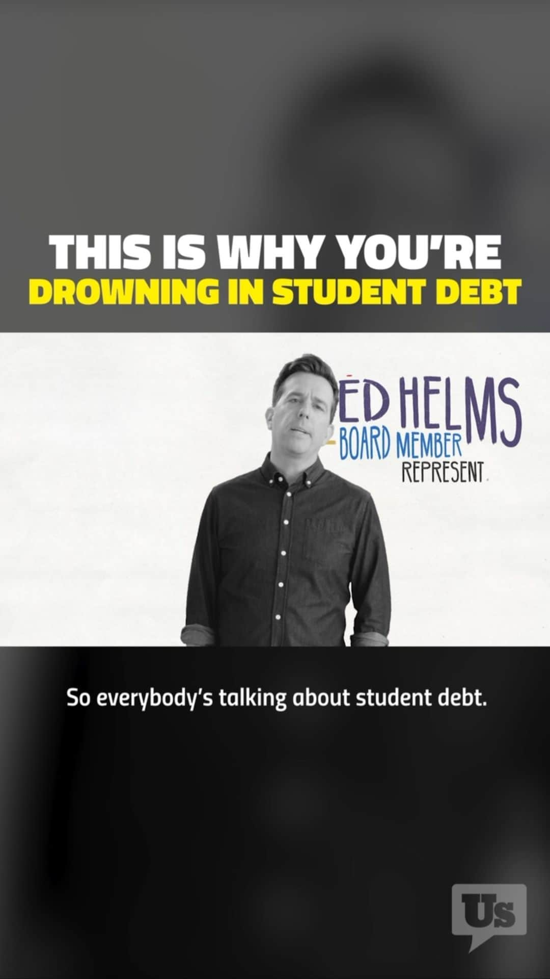 マックス・カーバーのインスタグラム：「Americans are struggling under $1.6 trillion in student debt. And the crisis gets worse every year. Luckily there’s hope with a new law called the For the People Act. @RepresentUs and my friend @EdHelms explain:」