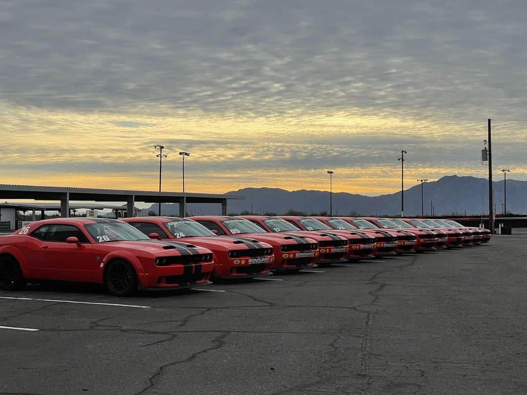 ハウィー・ケンドリックのインスタグラム：「Big thank you to @bondurantschool for the hospitality a few days ago. If your looking to learn from experienced instructors this is where you want to go. I had a blast in a HellCat Redeye. They offer courses for everyone. @adam_eaton2」