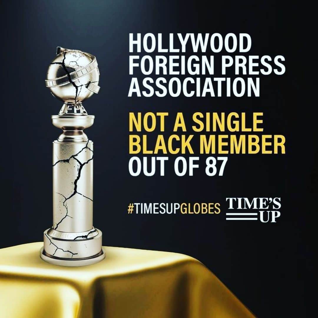 コンスタンス・ジマーのインスタグラム：「#goldenglobes are not so golden #timesupglobes @timesupnow」
