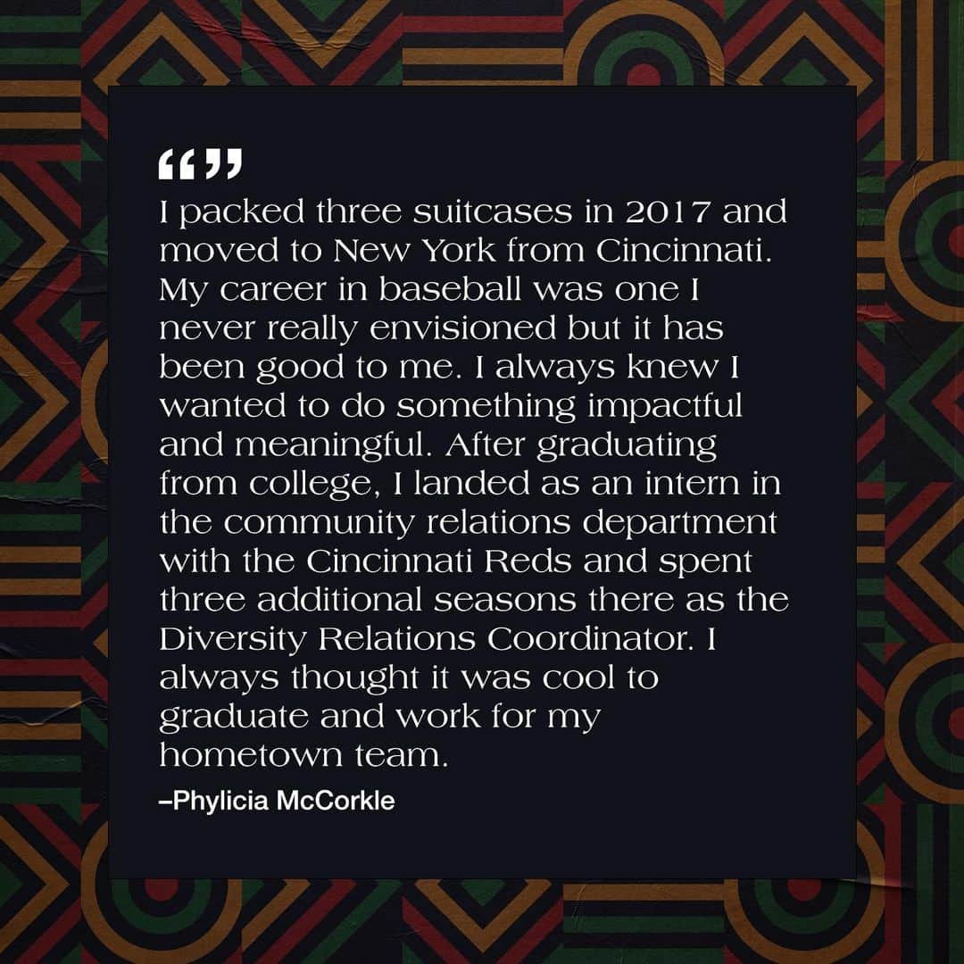 MLBさんのインスタグラム写真 - (MLBInstagram)「This #BlackHistoryMonth, MLB is showcasing the voices of our Black employees to give fans a look into the diverse talent working behind the scenes.  Today, hear from Phylicia McCorkle, our Diversity, Equity and Inclusion Manager.」2月28日 8時09分 - mlb