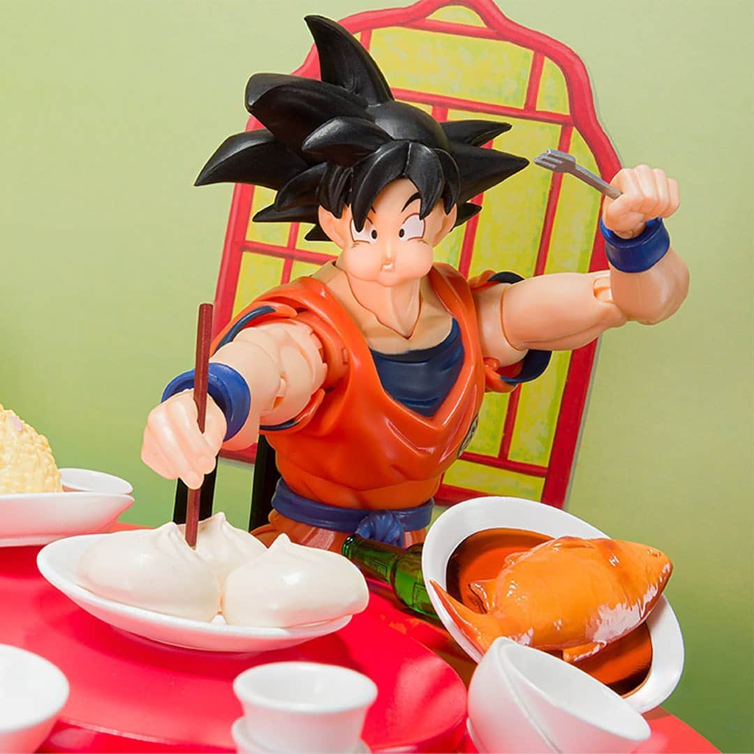 HYPEBEASTさんのインスタグラム写真 - (HYPEBEASTInstagram)「#hypeAF: S.H. Figuarts is celebrating Goku's bottomless stomach with this restaurant-themed figure. Named the “Belly Eighth Minute Set” the figure celebrates Goku’s love for food and features an articulating Goku with a number of restaurant-themed accessories. It includes miniature plastic bottles of beer, bowls of fried rice, fish, steamed buns, and more accompanied by tables, chairs, plates, bowls, and multiple hand/face gestures for Goku to simulate him stuffing his face. Pre-orders are available now for approximately $33 USD with shipping in July 2021.⁠⁠ Photo: Bandai Spirits」2月28日 8時25分 - hypebeast