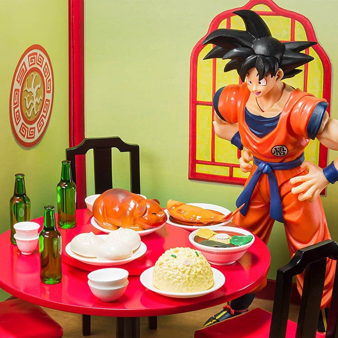 HYPEBEASTさんのインスタグラム写真 - (HYPEBEASTInstagram)「#hypeAF: S.H. Figuarts is celebrating Goku's bottomless stomach with this restaurant-themed figure. Named the “Belly Eighth Minute Set” the figure celebrates Goku’s love for food and features an articulating Goku with a number of restaurant-themed accessories. It includes miniature plastic bottles of beer, bowls of fried rice, fish, steamed buns, and more accompanied by tables, chairs, plates, bowls, and multiple hand/face gestures for Goku to simulate him stuffing his face. Pre-orders are available now for approximately $33 USD with shipping in July 2021.⁠⁠ Photo: Bandai Spirits」2月28日 8時25分 - hypebeast