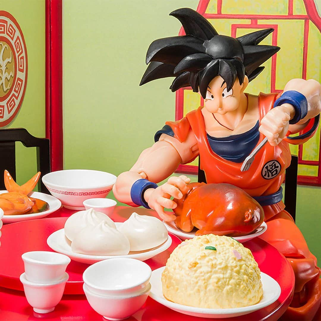 HYPEBEASTさんのインスタグラム写真 - (HYPEBEASTInstagram)「#hypeAF: S.H. Figuarts is celebrating Goku's bottomless stomach with this restaurant-themed figure. Named the “Belly Eighth Minute Set” the figure celebrates Goku’s love for food and features an articulating Goku with a number of restaurant-themed accessories. It includes miniature plastic bottles of beer, bowls of fried rice, fish, steamed buns, and more accompanied by tables, chairs, plates, bowls, and multiple hand/face gestures for Goku to simulate him stuffing his face. Pre-orders are available now for approximately $33 USD with shipping in July 2021.⁠⁠ Photo: Bandai Spirits」2月28日 8時25分 - hypebeast