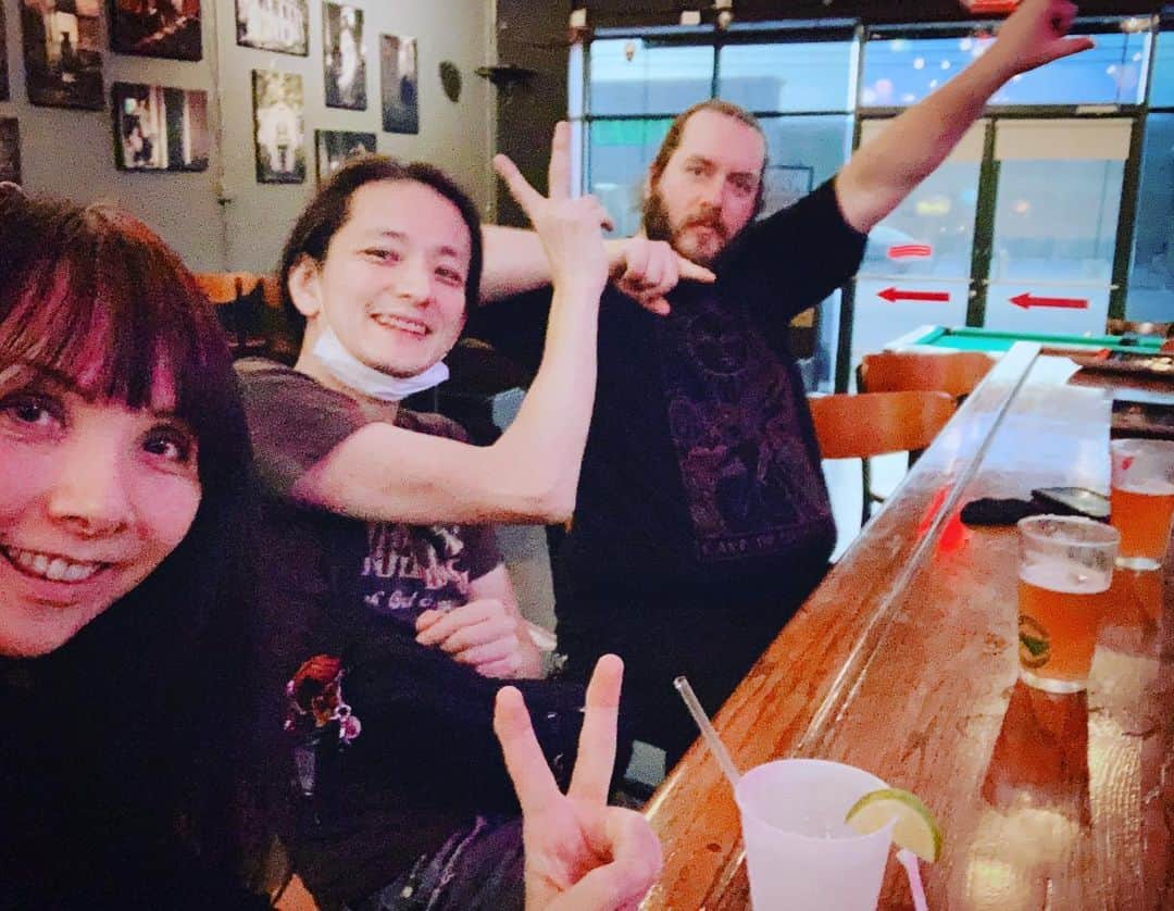 PINKY DOODLE POODLEのインスタグラム：「The sound check was done!! We’re the last band! Come on to The Radio Room in Greenville, SC! @radioroomgreenville」