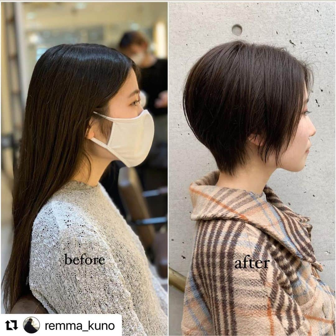 Hairsalon BREEN Tokyoさんのインスタグラム写真 - (Hairsalon BREEN TokyoInstagram)「#Repost @remma_kuno with @make_repost ・・・ 【ヘアドネーション】 ばっさりカットでショートヘアに‼️ カラーはパーソナルカラーに合わせたアッシュで染めました😊 . ナチュラルできまるヘアスタイルで骨格とパーツにに合わせてカット+柔らかな質感の出るカラーを。 . 一人一人に合わせた骨格矯正カットと質感調整カットで あなただけのヘアスタイルを創ります‼️ . 「お客様の声」 ○ヘアセットが簡単になった！ ○指通りが良くなった！ ○ボリュームが出るようになった！or 収まるようになった！ ○絶壁が解消された！ ○長年の襟足問題が解決できた！ . ↑嬉しいお声を頂いてます✨↑ 私が1番練習に打ち込む原動力になります💪🔥 . . 「髪にお困りの方ご相談ください！」 . なりたい自分になれるように精一杯お手伝いさせて頂きます。 是非一度私にお任せ下さい😊 . REMMA料金一律¥5500 . CUT...¥5500 COLOR...¥5500 COLOR(retouch)...¥5500 PARM...¥5500 W COLOR...¥11000 3STEP TREATMENT...¥2750 SHAMPOO&BLOW...¥2750 . ☆初回20%OFF . [Hairsalon BREEN Tokyo] 〒150-0001 住所:東京都渋谷区神宮前3-25-12  FUJI BUILDING HARAJUKU2F 電話番号:03-6432-9454 定休日:水曜日 . ご予約は、DM or お電話で承ります👌✨ . #サイエンスアクア#髪質改善 #トリートメント#ヘアメイク #美容学生#美容師#美容マニア #ヘアケア#原宿#竹下通り#表参道 #アパレル#骨格矯正#質感調整 #20代髪型#30代髪型 #スタイリングしやすい #韓流ヘア #パーマヘア #マッシュショート #センターパート #ショートヘア #当日予約ok #駅近サロン #学割#ジェンダーレス#ヘアドネーション」2月28日 10時18分 - hairsalon_breen_tokyo