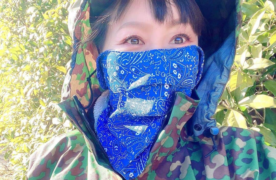 福島和可菜さんのインスタグラム写真 - (福島和可菜Instagram)「今日も朝からアウトドアです🌳🌳🌳  迷彩😎  #Love #outdoor #迷彩 #晴れ #変身 #🌳 #☀️ #😊 #✨ #🤲」2月28日 10時24分 - fukushimawakana