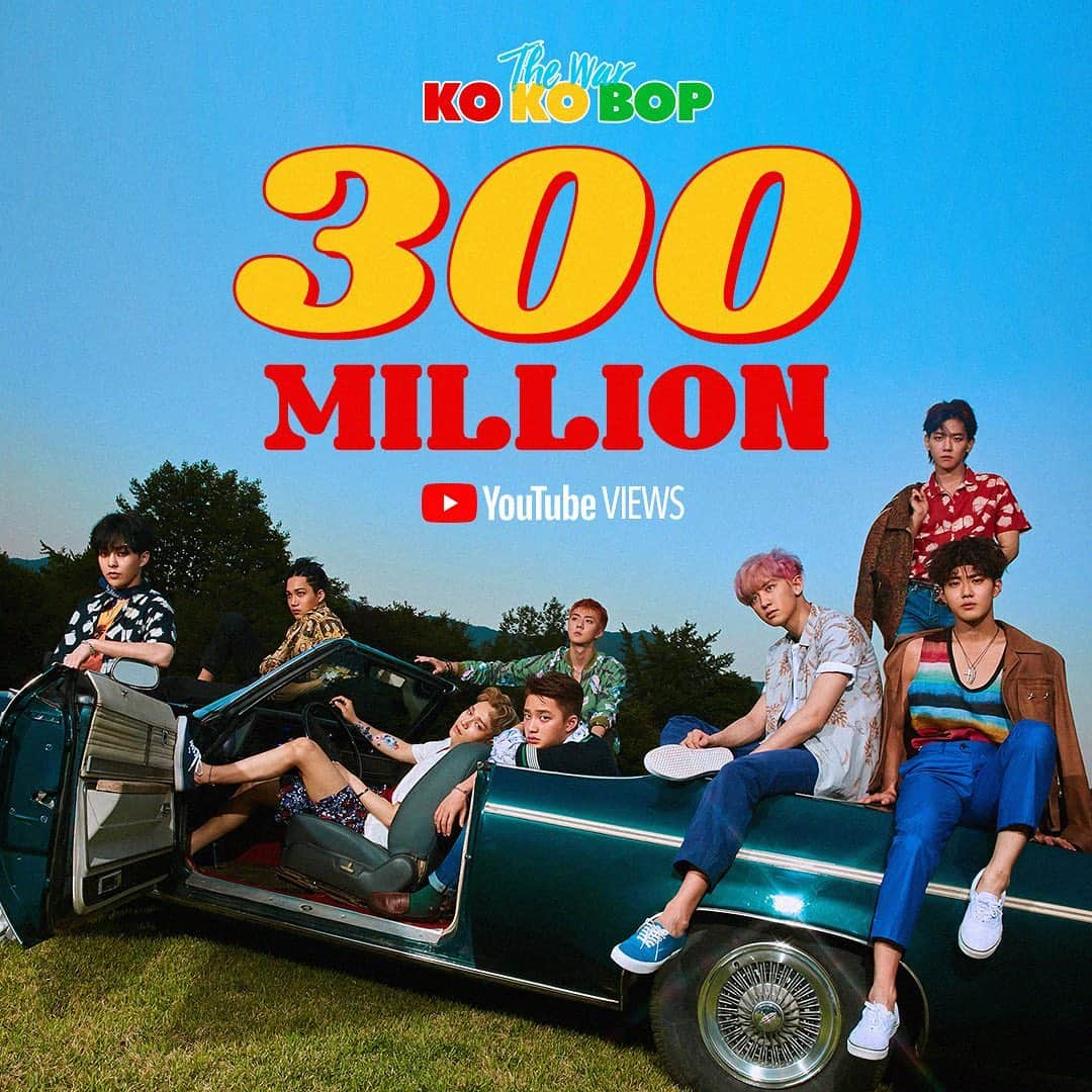 EXOさんのインスタグラム写真 - (EXOInstagram)「‪엑소 ‘Ko Ko Bop’ MV 유튜브 조회수 3억뷰 돌파!🌴‬ ‪EXO ‘Ko Ko Bop’ MV hits 300 Million views! Thank you so much EXO-L❤️‬  ‪🎬 https://youtu.be/IdssuxDdqKk‬  ‪#엑소 #EXO #weareoneEXO‬ ‪#KoKoBop #코코밥‬」2月28日 12時16分 - weareone.exo