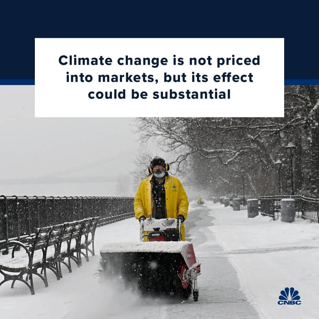 CNBCさんのインスタグラム写真 - (CNBCInstagram)「Climate change could lead to a significant rerating in some financial markets the moment investors start taking the risks more seriously, experts say.⁠  ⁠ There are growing concerns that today’s bond yields are not fully reflecting the looming impact of climate change, and associated regulation, on both countries and companies.⁠  ⁠ Central bankers are also turning their attention to climate change. The European Central Bank is currently exploring how to be “effective in the fight against climate change,” which could result in a change to some of its policies.⁠  ⁠ Zacharias Sautner, a professor of finance at the Frankfurt School of Finance, says that the ECB’s policy review, together with countries’ climate targets, could trigger “a full reflection of climate risks in markets.”⁠  ⁠ Full story at the link in bio.」3月1日 0時25分 - cnbc