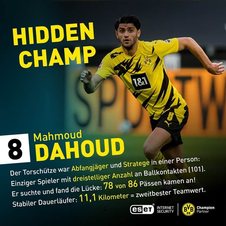 ボルシア・ドルトムントさんのインスタグラム写真 - (ボルシア・ドルトムントInstagram)「🙌 Mo in Topform – unser „Hidden Champ“. #BVB #Dahoud #BVBDSC #Bundesliga」3月1日 0時52分 - bvb09