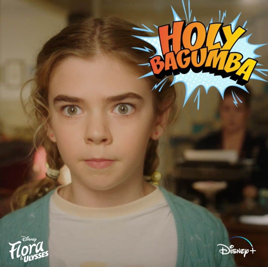 Walt Disney Studiosのインスタグラム：「HOLY BAGUMBA! 🐿 ⚡ 💥 Watch #FloraAndUlysses, now streaming on #DisneyPlus」