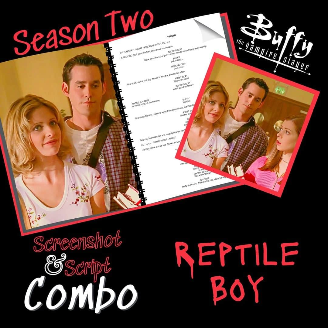 ニコラス・ブレンドンさんのインスタグラム写真 - (ニコラス・ブレンドンInstagram)「"Reptile Boy"  Nicholas Brendon Autographed Screenshot & Script Keepsake Combo...NOW $75 for a limited time (Regular: Screenshot $40 + Script $60)) Buffy the Vampire Slayer Season 2 Episode 1 | Be sure to join Nicholas Brendon ("Xander Harris" - Buffy the Vampire Slayer) each week for a special season 2 episode commentary!」3月1日 1時00分 - nicholasbrendon