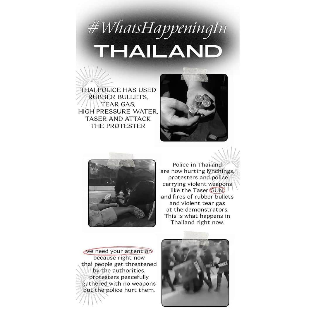 NCT(Neo Culture Technology)のインスタグラム：「#WhatsHappeningInThailand 🇹🇭 #ม็อบ28กุมภา」